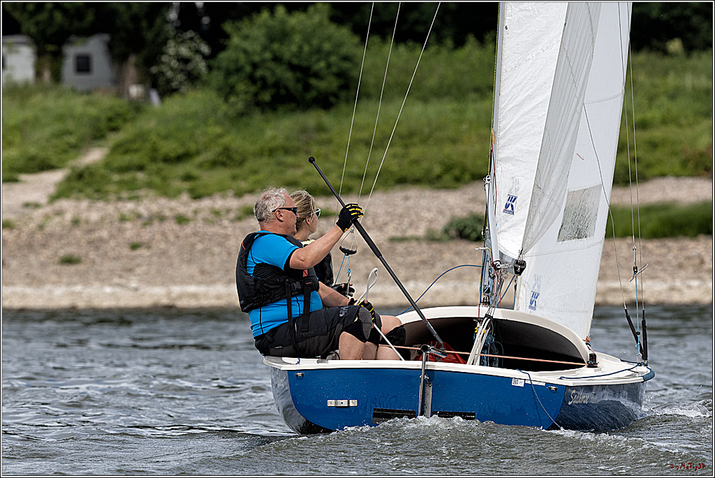 100 Jahre Rheinwoche 2022 - 2. Wettfahrt  Hitdorf - Duesseldorf, 03.06.2022,